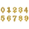 Tårtljus Siffra Guld Metallic