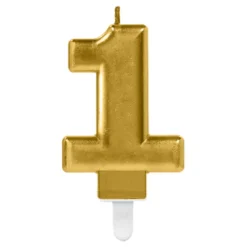 Tårtljus Siffra Guld Metallic