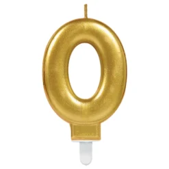 Tårtljus Siffra Guld Metallic