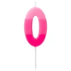 Tårtljus Siffra Rosa