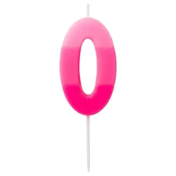 Tårtljus Siffra Rosa
