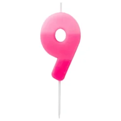 Tårtljus Siffra Rosa