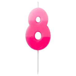 Tårtljus Siffra Rosa