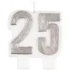 Tårtljus Siffra 25 Silver