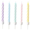 Tårtljus Spiral Pastell