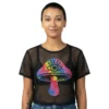 T-shirt i Mesh Shrooms Dam