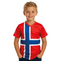 T-shirt Norge Supportertröja för Barn