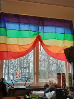Tygdekoration Regnbåge