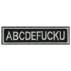 Tygmärke ABCDEFUCKU