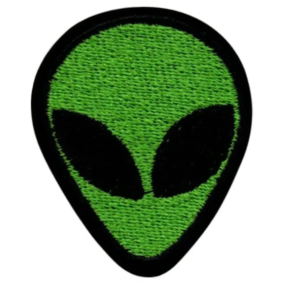 Tygmärke Alien Huvud