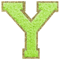 Tygmärke Bokstav Grön