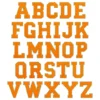 Tygmärke Bokstav Orange