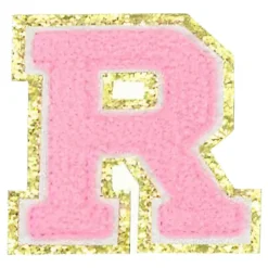 Tygmärke Bokstäver Rosa