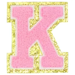 Tygmärke Bokstäver Rosa