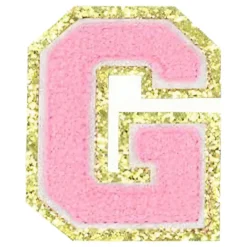 Tygmärke Bokstäver Rosa