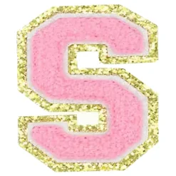 Tygmärke Bokstäver Rosa
