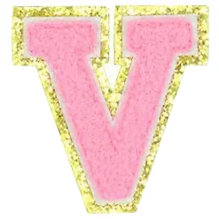 Tygmärke Bokstäver Rosa