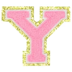 Tygmärke Bokstäver Rosa