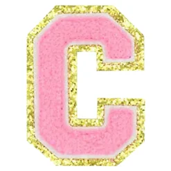 Tygmärke Bokstäver Rosa
