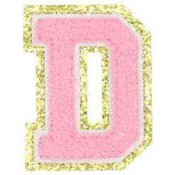 Tygmärke Bokstäver Rosa