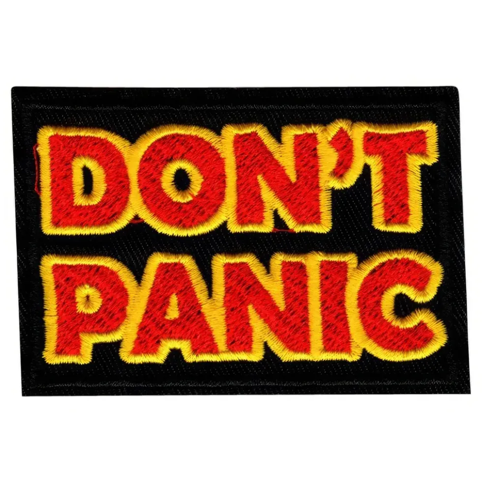 Tygmärke Don't Panic