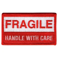 Tygmärke Fragile Handle With Care