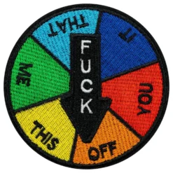 Tygmärke FUCK Off Wheel