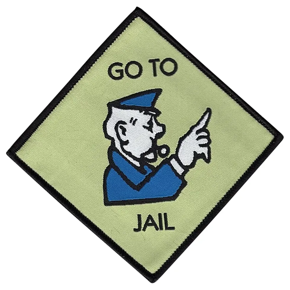 Tygmärke Go To Jail