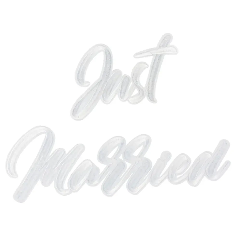 Tygmärke Just Married