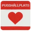 Tygmärke Pusshållplats
