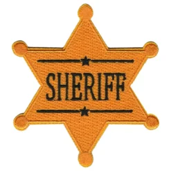 Tygmärke Sheriff-Stjärna