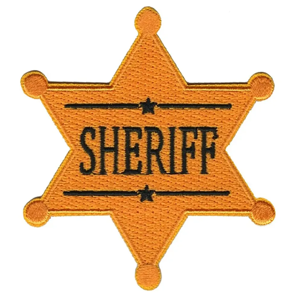 Tygmärke Sheriff-Stjärna