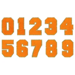 Tygmärke Siffra Orange