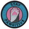 Tygmärke Stay Pawsitive