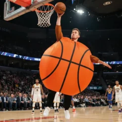 Uppblåsbar Basketboll Maskeraddräkt