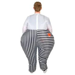 Uppblåsbar Blodig Clown Maskeraddräkt