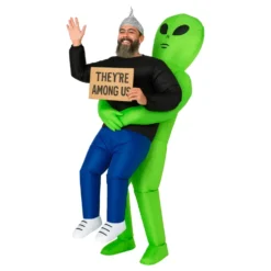 Uppblåsbar Bärande Alien Maskeraddräkt