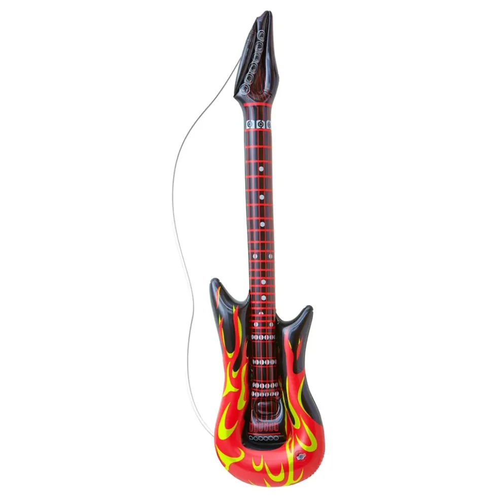 Uppblåsbar Elgitarr med Flames