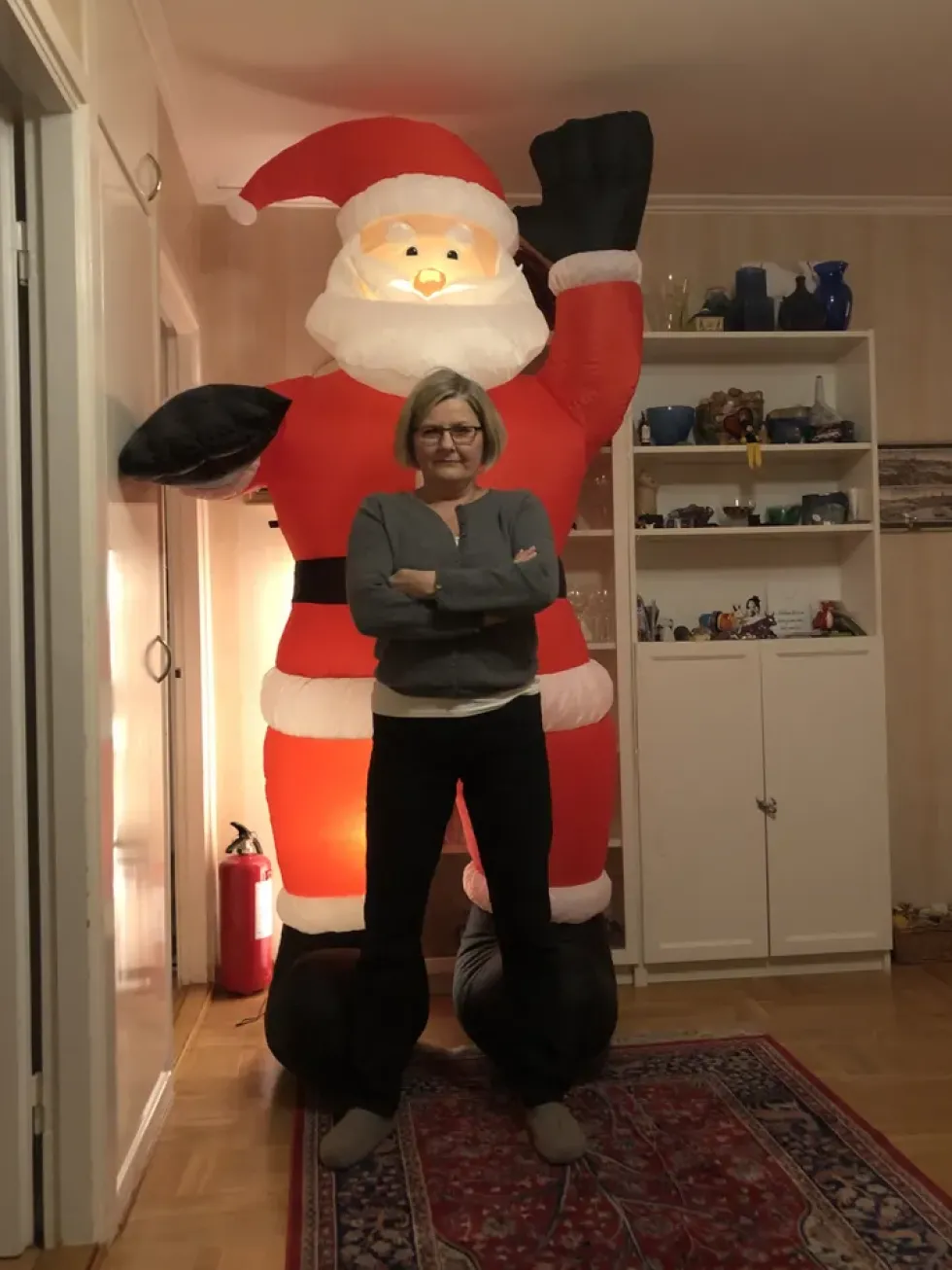 Uppblåsbar Lysande Jättetomte