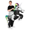 Uppblåsbar Ridande Unicorn Skelett Maskeraddräkt