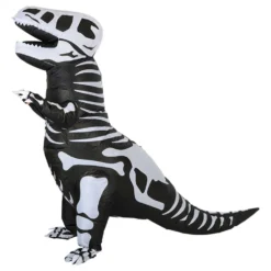 Uppblåsbar T-Rex Skelett Maskeraddräkt