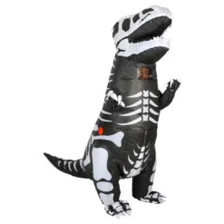 Uppblåsbar T-Rex Skelett Maskeraddräkt