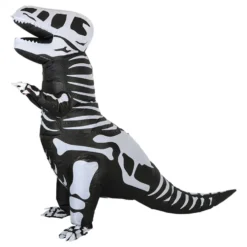 Uppblåsbar T-Rex Skelett Maskeraddräkt