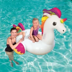 Uppblåsbar Unicorn Badmadrass