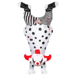 Uppblåsbar Upp-Och-Ned Elak Clown Maskeraddräkt