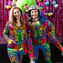 UV Leopard Träningsoverall Dam Maskeraddräkt