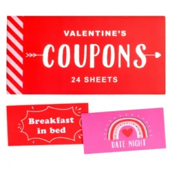 Valentine's Coupons Kuponghäfte