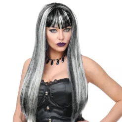Vampyra Peruk Svart/Vit