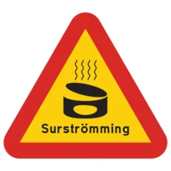 Varningsskylt Surströmming