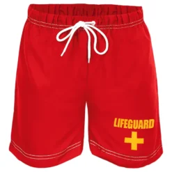 Vattenlösliga Badshorts Röd
